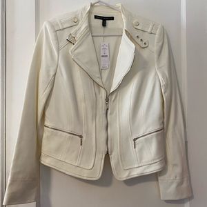 White House Black Market White Women Jacket SZ 10